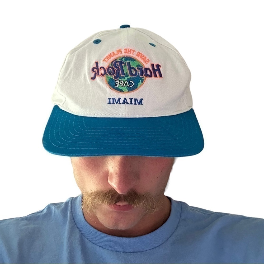 Vintage Hard Rock Cafe Save The Planet Love All Serve All Baseball Hat